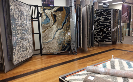 large area rug carpet display rack